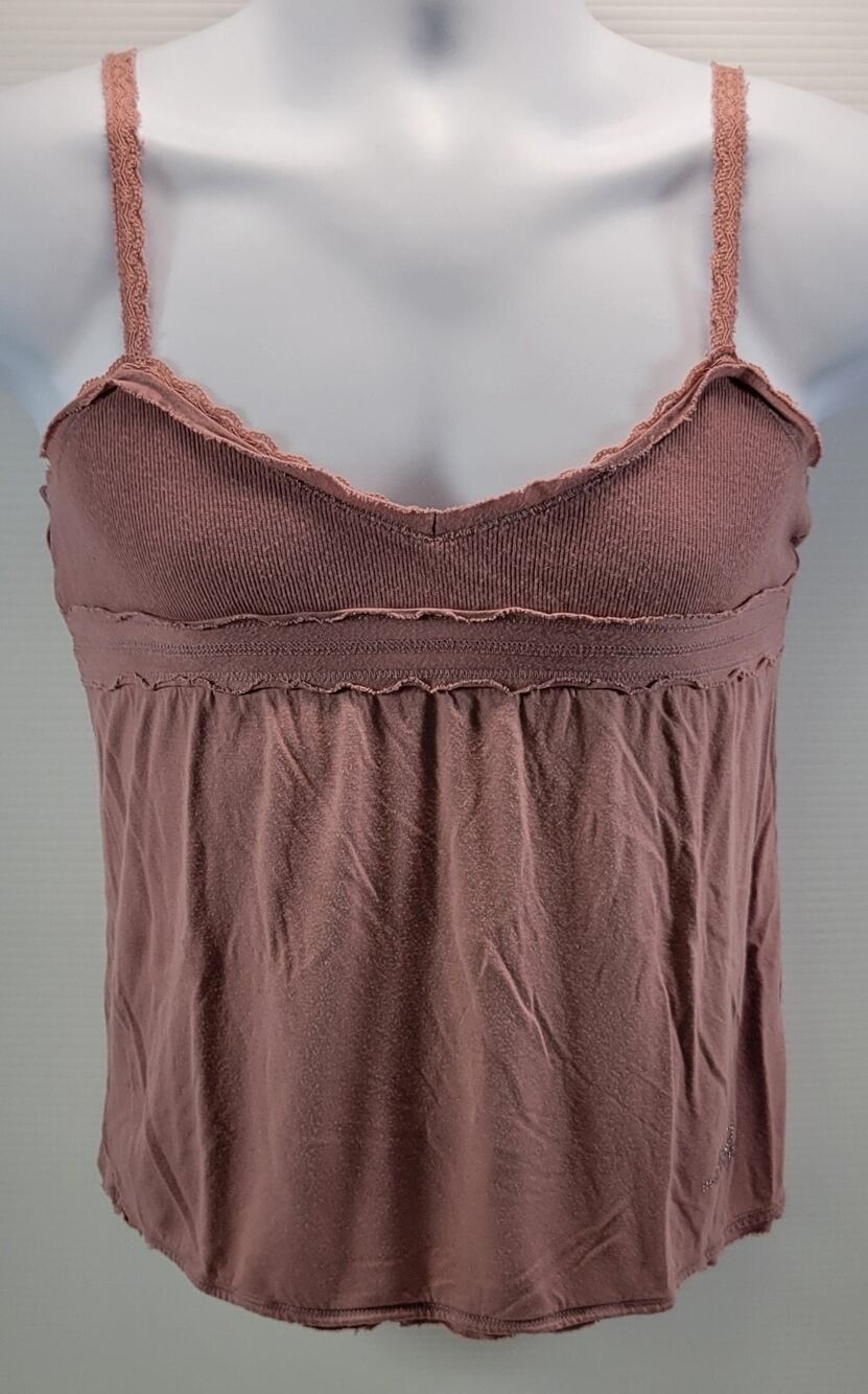 A) Liu Jo Woman Strappy Tank Top Rhinestone Viscose Shirt 42 Medium